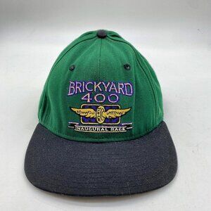 VTG 1994 DeLong Brickyard 400 Inaugural Race Hat M/L Snapback Made In USA NASCAR